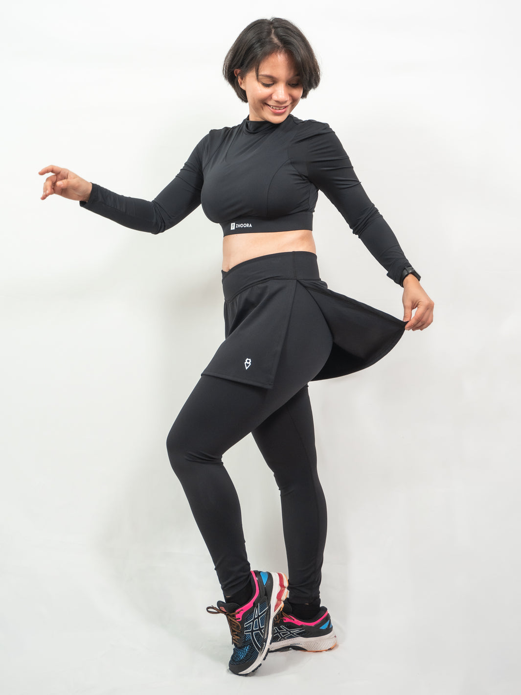 FlexiSkirt - Modest, Sports Leggings with Skirt – Zhoora
